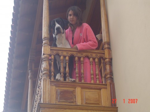 con su favorita